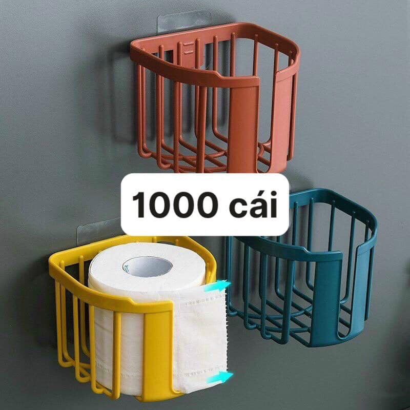 Giỏ nhựa dán tường đựng giấy vệ sinh
