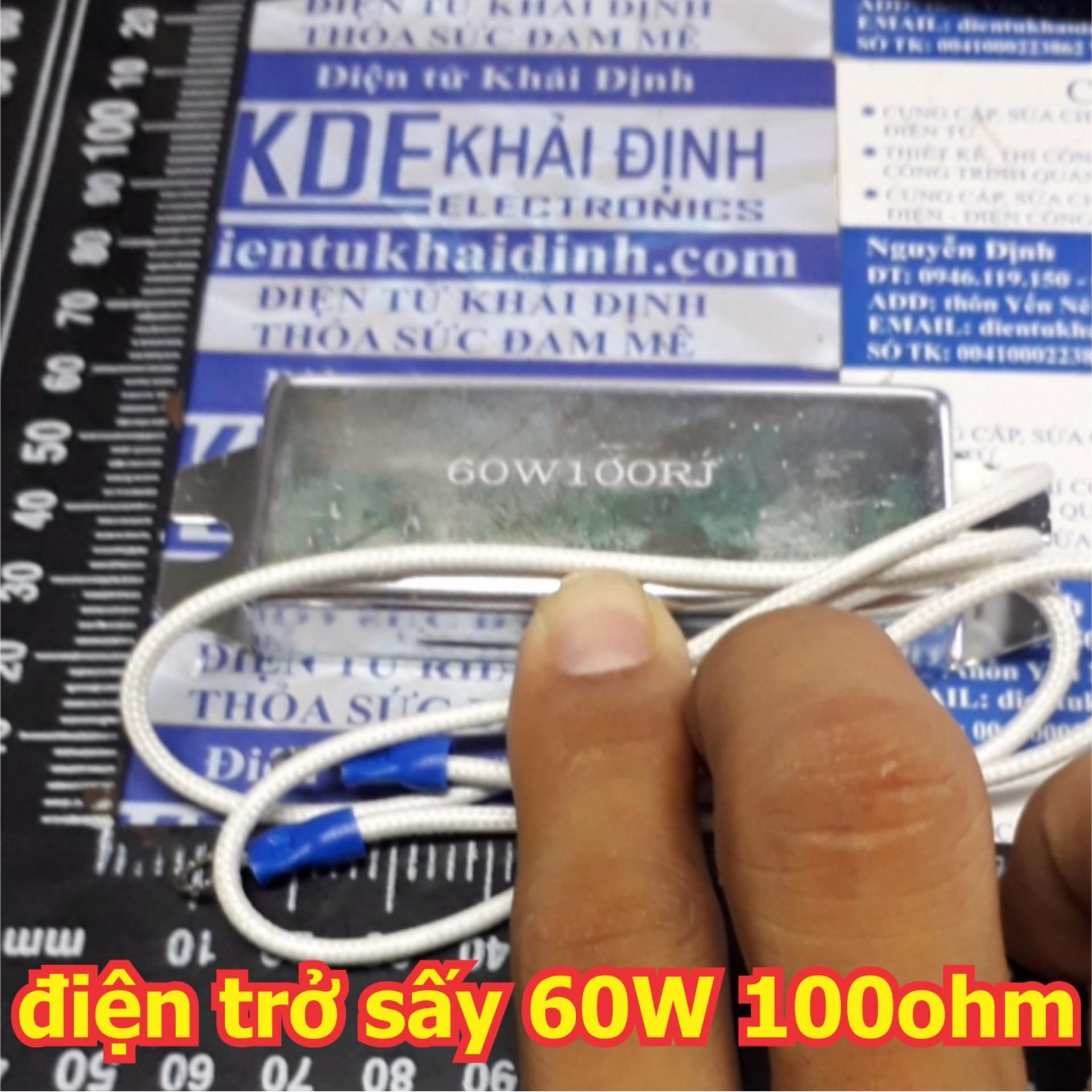 Điện trở nhôm, điện trở sấy, điện trở biến tần rslg 60w 100ω 100ohm 60w100rj kde5278