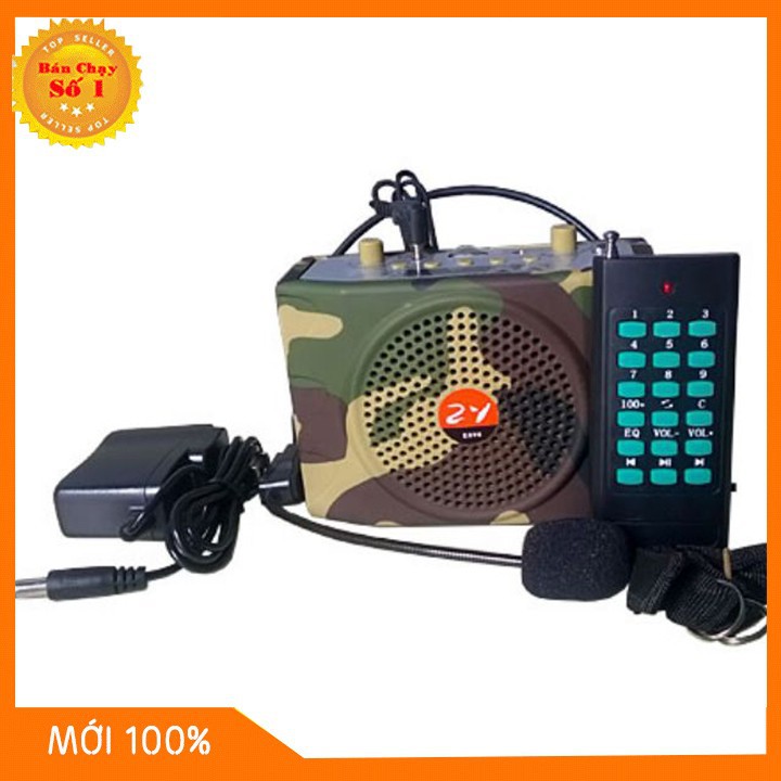 Loa trợ giảng bẫy chim E-898 điều khiển xa 1000m màu bộ đội BH 6 tháng đổi mới