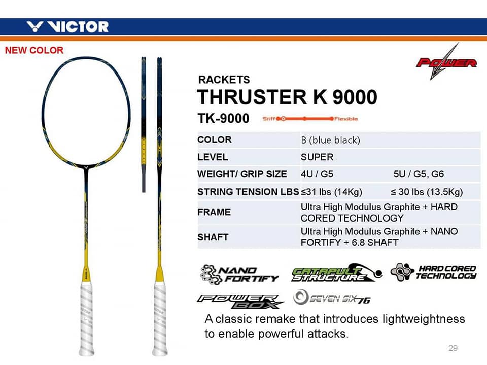 Vợt cầu lông Victor Thruster K9000 (Chính hãng) | Lazada Việt Nam