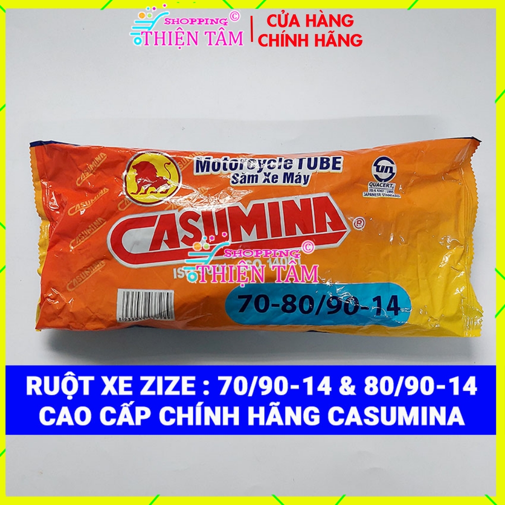 Ruột Săm Xe Máy Casumina 70/90-14 & 80/90-14 Chính Hãng Hàng Việt Nam Chất Lượng Cao