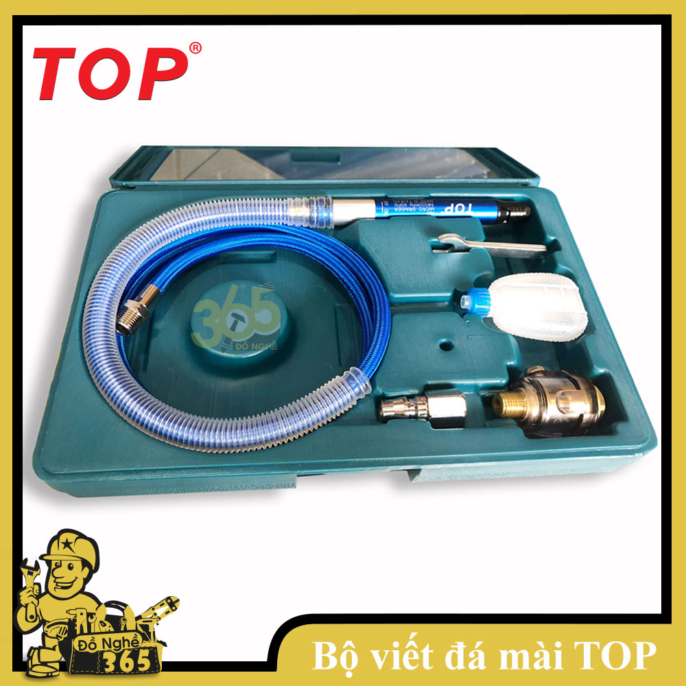 Bộ máy mài dạng viết bằng khí nén 3MM TOP, bộ chuyên dùng mài dũa chi tiết nhỏ với đầu kẹp 3m xài bằng hơi