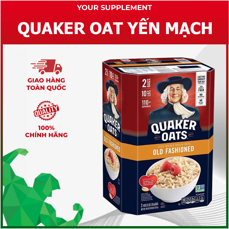 Yến Mạch - Quaker Oat Old Fashioned - Hạt Nguyên