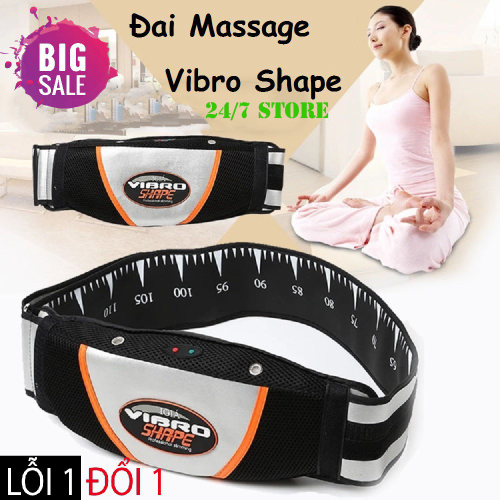 Máy rung bụng đánh tan mỡ bụng, đai massage bụng, đai mát xa hồng ngoại Vibro Shape hàng chuẩn cao cấp, rung nóng, giảm mỡ toàn thân hiệu quả cao, bảo hành uy tín 1 đổi 1 trong 6 tháng 24/7 Store