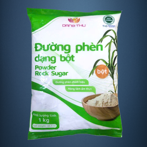 ĐĂNG THƯ - túi 1Kg - ĐƯỜNG PHÈN DẠNG BỘT MỊN Powder Rock Sugar
