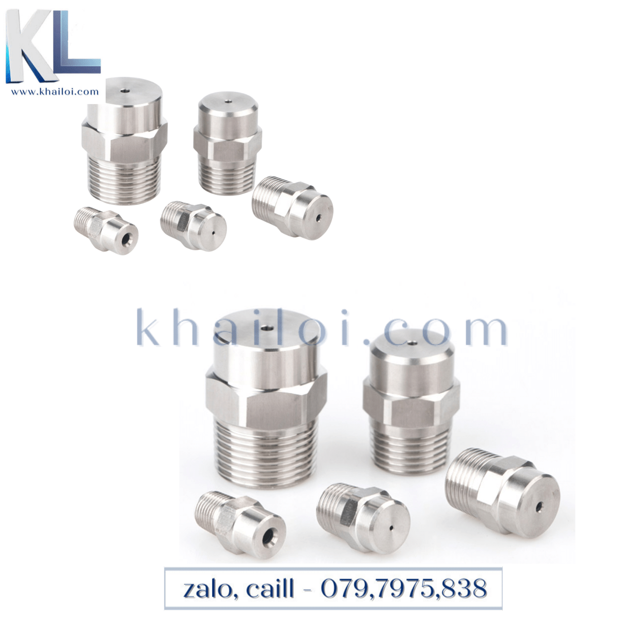Béc inox phun hình nón- bép phun inox-Béc inox nón-béc tưới cây