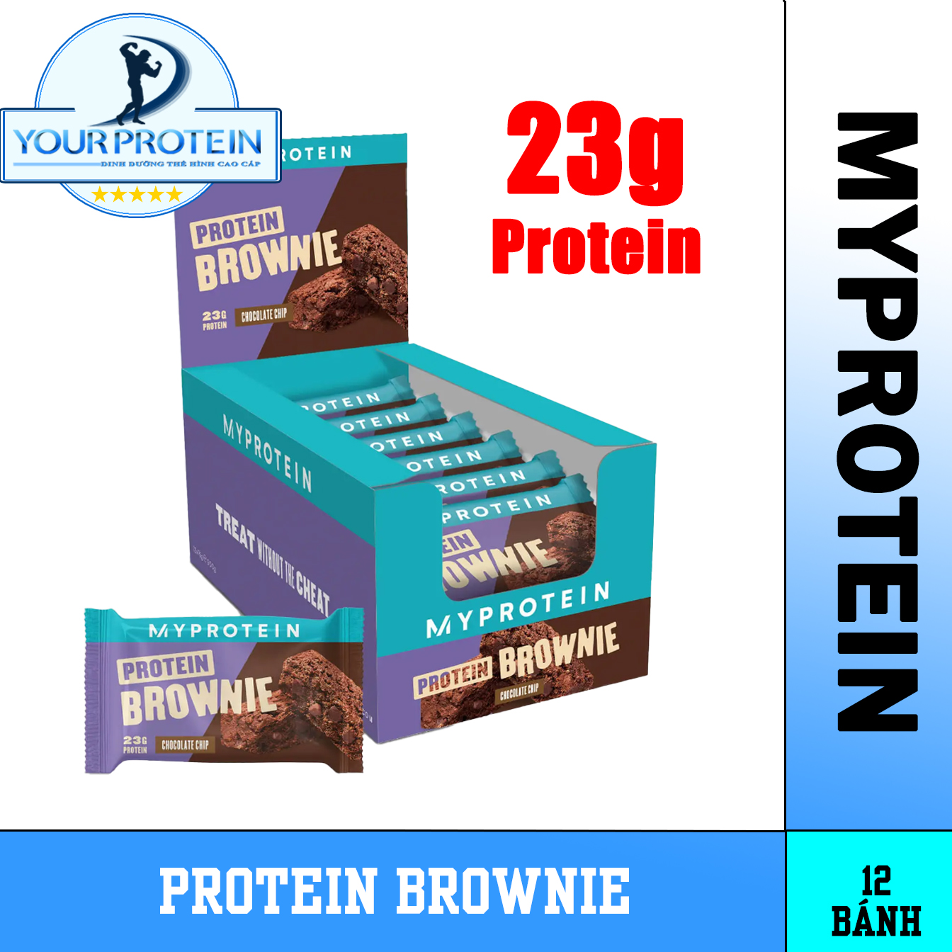 Myprotein Bánh quy nướng Protein Brownie - 23G Protein