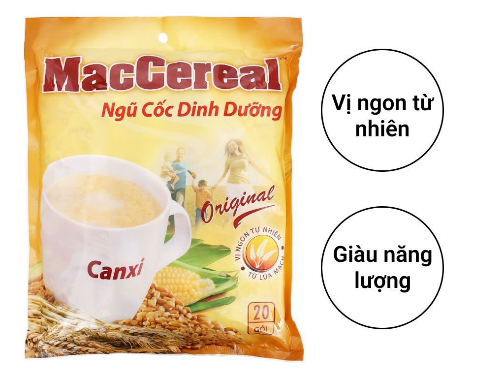 Ngũ cốc dinh dưỡng MacCereal 560g (20 Gói)