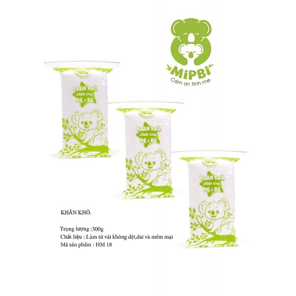 Combo 3 gói khăn vải khô đa năng mipbi 300g