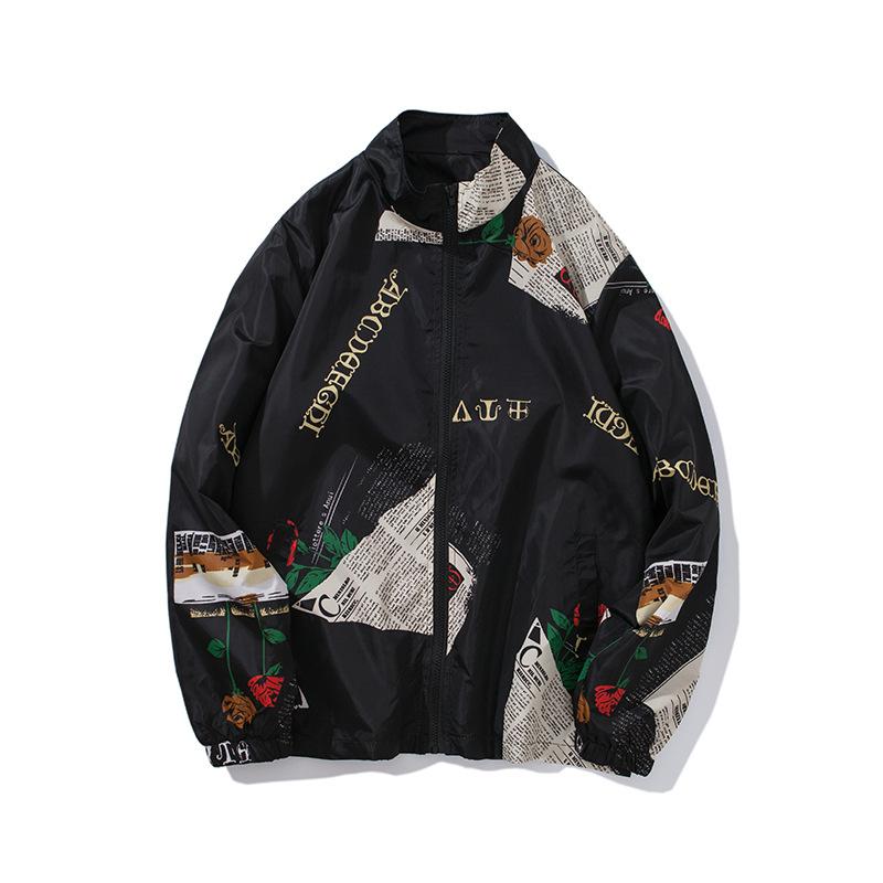 [HCM]Áo khoác dù cổ điển hoạ tiết báo lót 2 lớp dày dặn form 70kg HC064