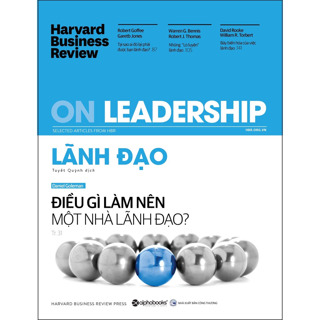 Nguyetlinhbook Sách - Hbr - On Leadership - Lãnh Đạo - Tác Giả Harvard Business Review Press .