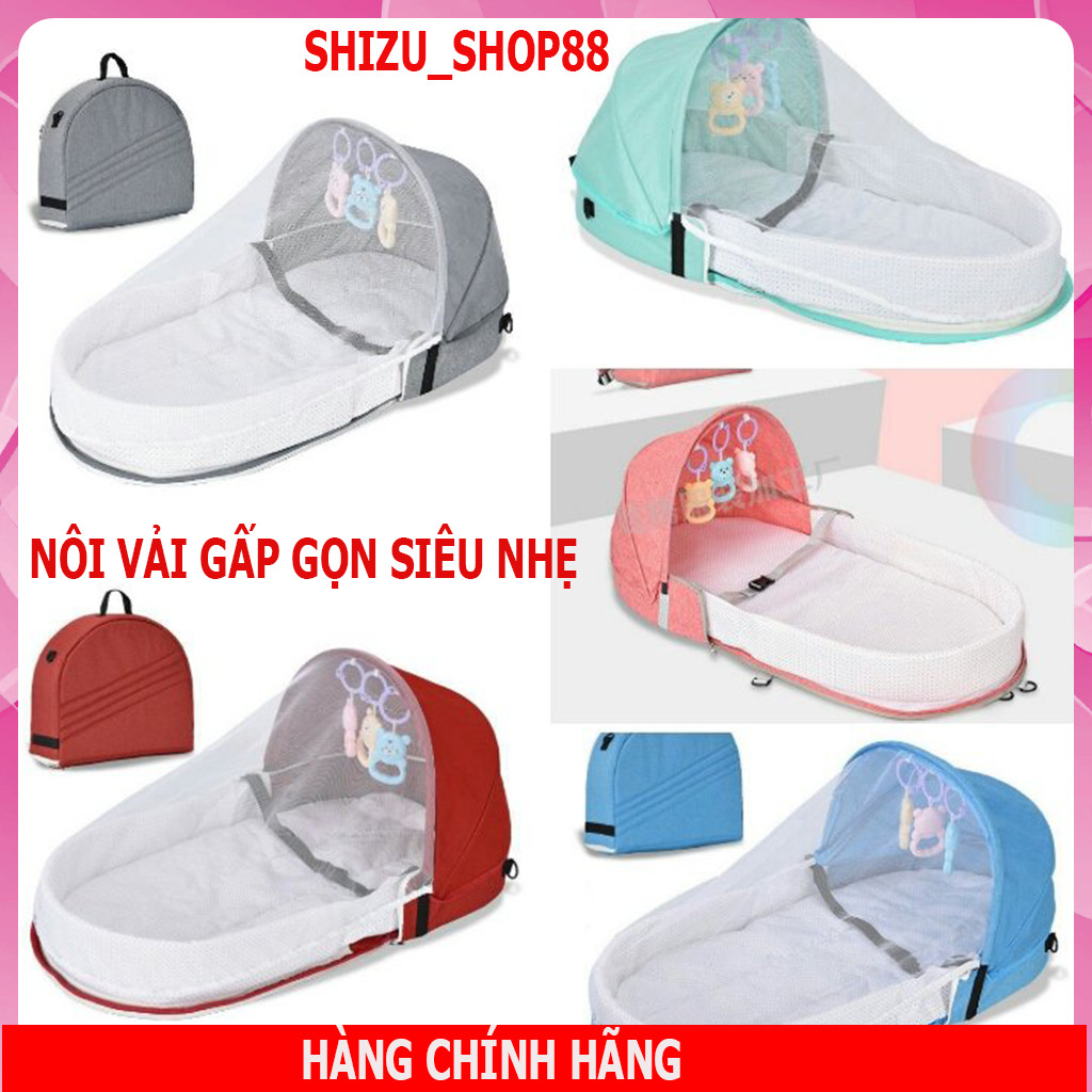 Nôi cho bé gấp gọn,nôi em bé sơ sinh bằng vải gọn nhẹ tiện di chuyển