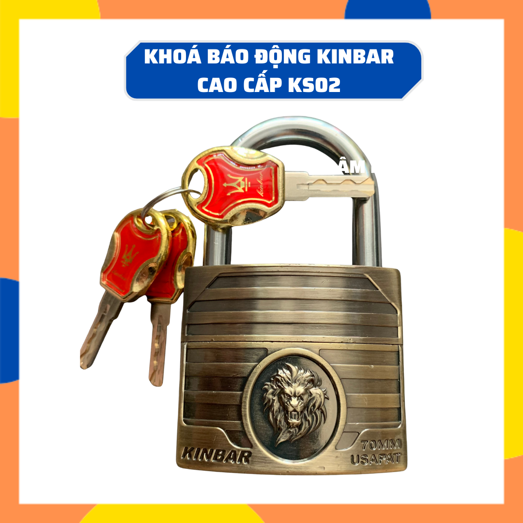 [HCM]Ổ Khoá Báo Động Khoá Chống Trộm KinBar Cao Cấp
