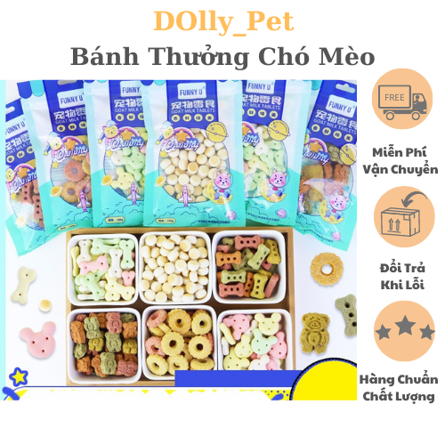 Bánh thưởng - thức ăn vặt sumiho cho chó mèo - 100gr