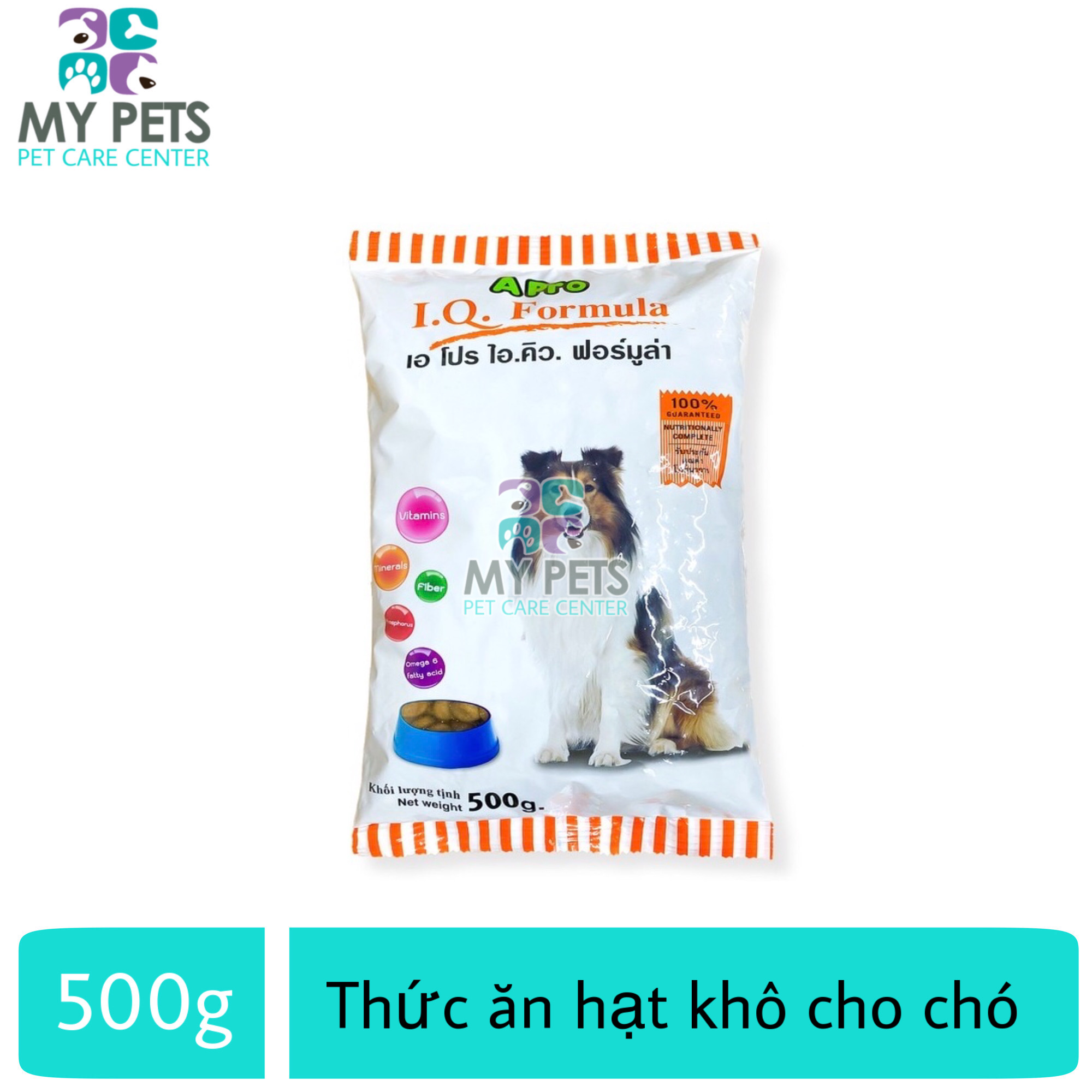 Thức ăn hạt khô cho chó apro iq formula - túi 500g