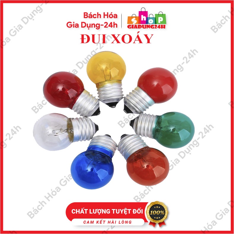 Bóng đèn sợi đốt tròn đuôi gài & xoáy e27-giadung24h