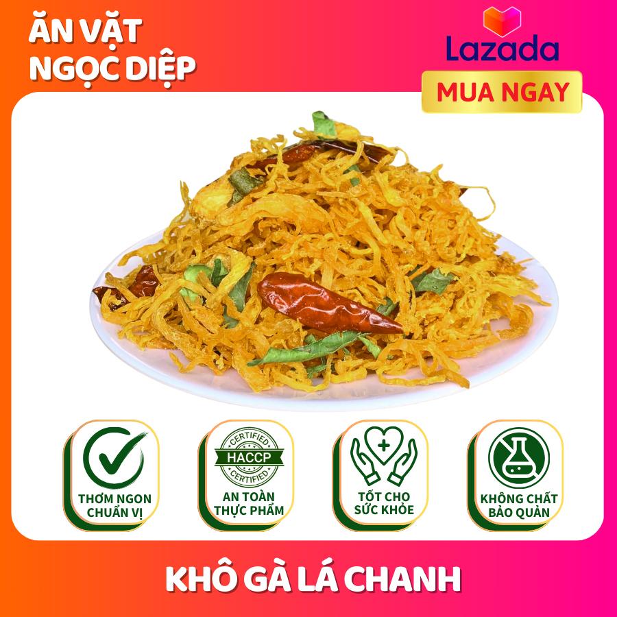 Khô gà lá chanh tân lộc phát - hũ 400g