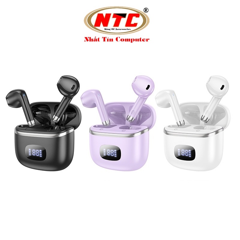 Tai nghe bluetooth tws hoco eq1 w5.3, pin 7h, dock báo pin - nhất tín authorised store