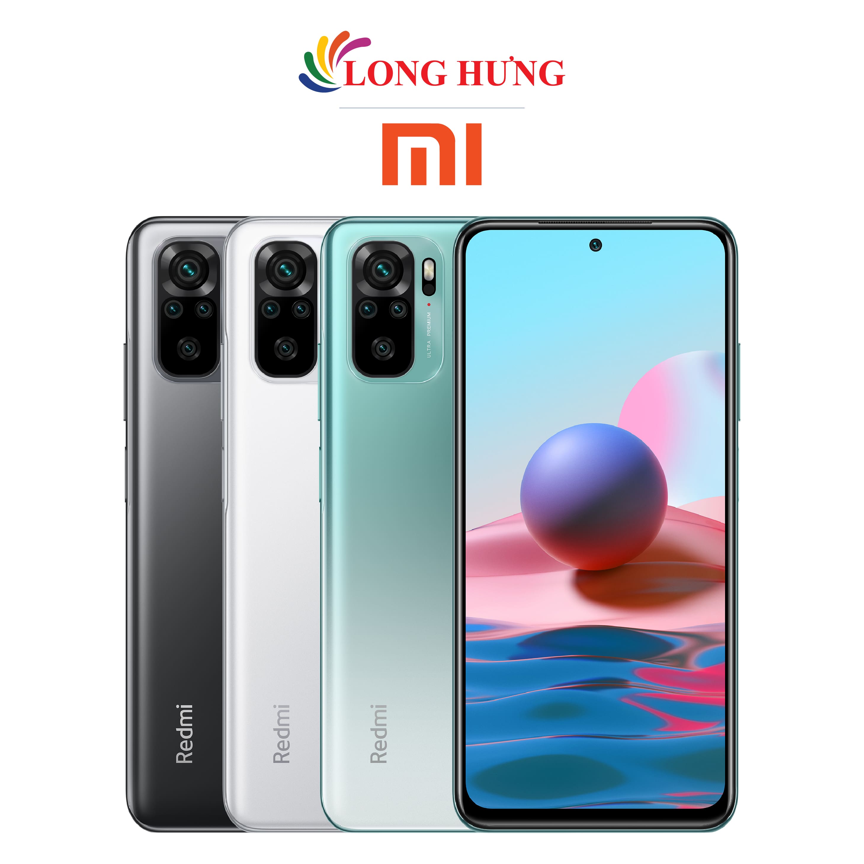 Điện thoại Xiaomi Redmi Note 10 (4GB/64GB) - Hàng chính hãng - Màn hình 6.43inch Super AMOLED FHD+ bộ 4 Camera sau Pin 5000mAh