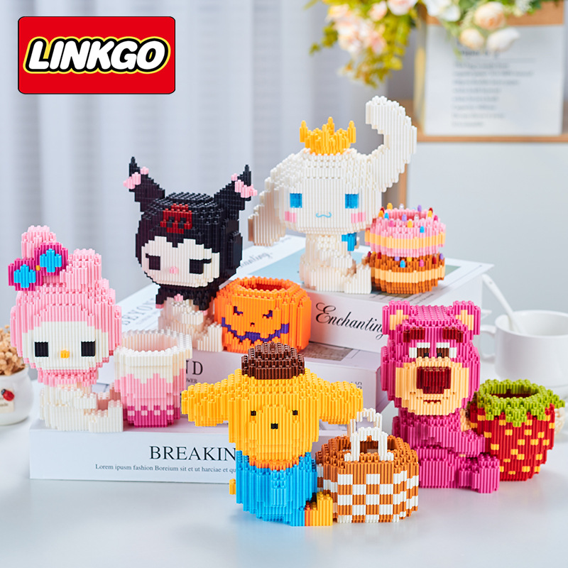 Series Ống Bút Onegai My Melody Helloween Theme - Đồ chơi mô hình lắp ráp 3D LECHUAN Nanoblock