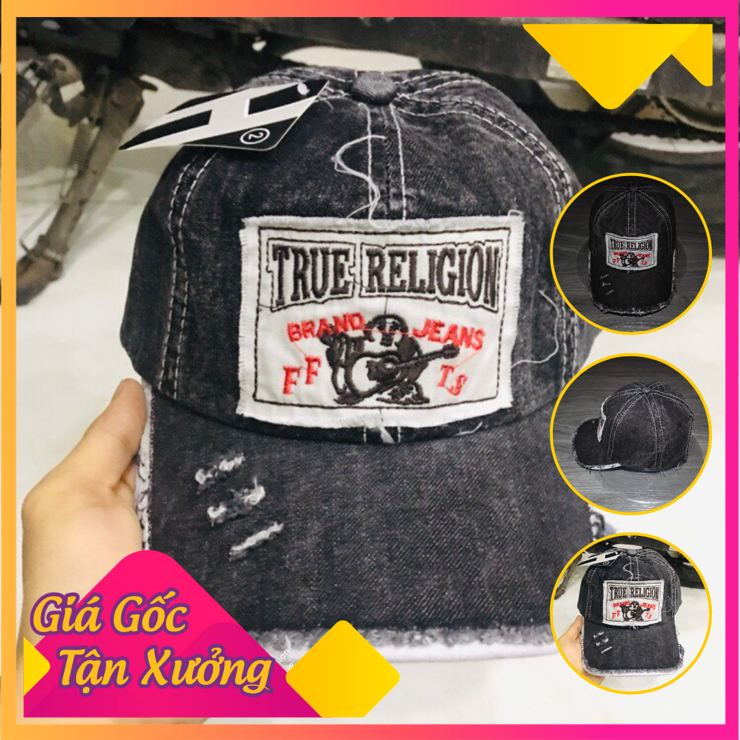 [HCM]MŨ - NÓN LƯỠI TRAI JEANS TRUE RELIGION MẪU MỚI 20220