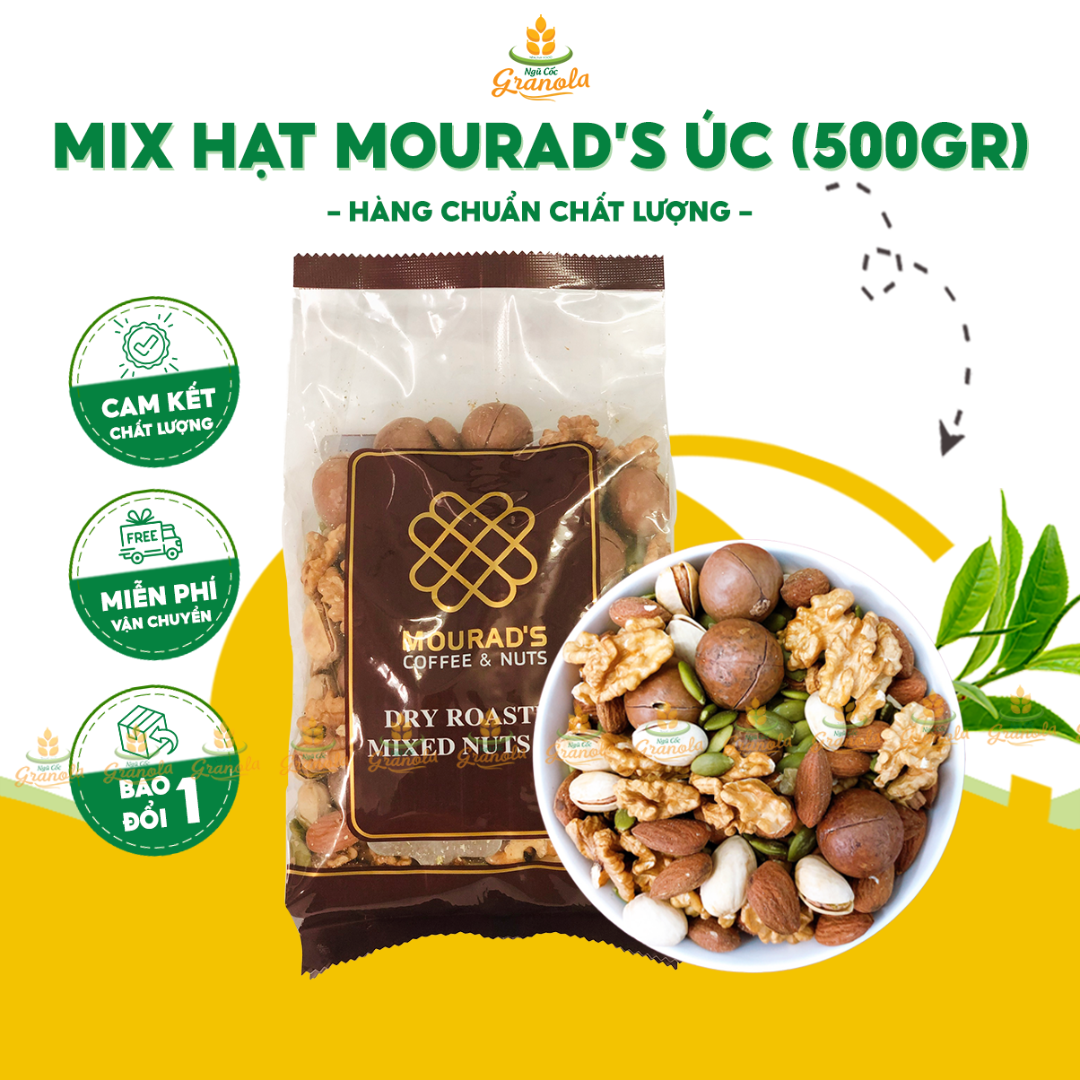 Hỗn hợp hạt mourad's úc 500g cao cấp -