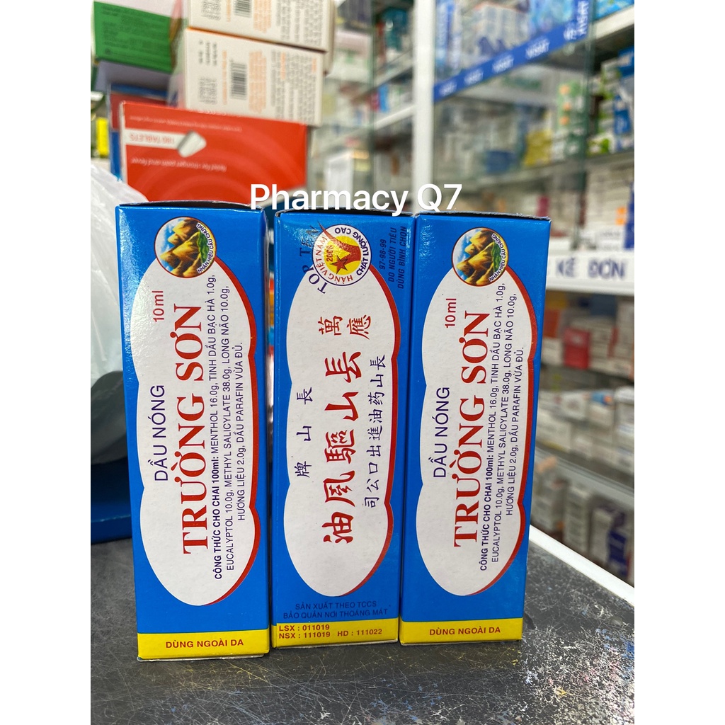 Dầu nóng trường sơn chai 10ml/ dau nong truong son