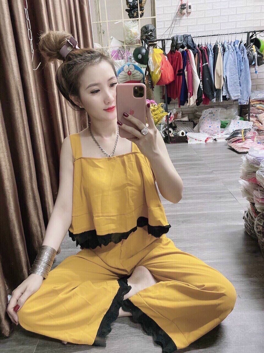 [freeship]ĐỒ BỘ NỮ CÁ TÍNH - ÁO KIỂU NỮ HAI DÂY KATE- QUẦN DÀI NỮ- ĐỒ BỘ NỮ KIỂU HÀN QUỐC - GIRLY STORE