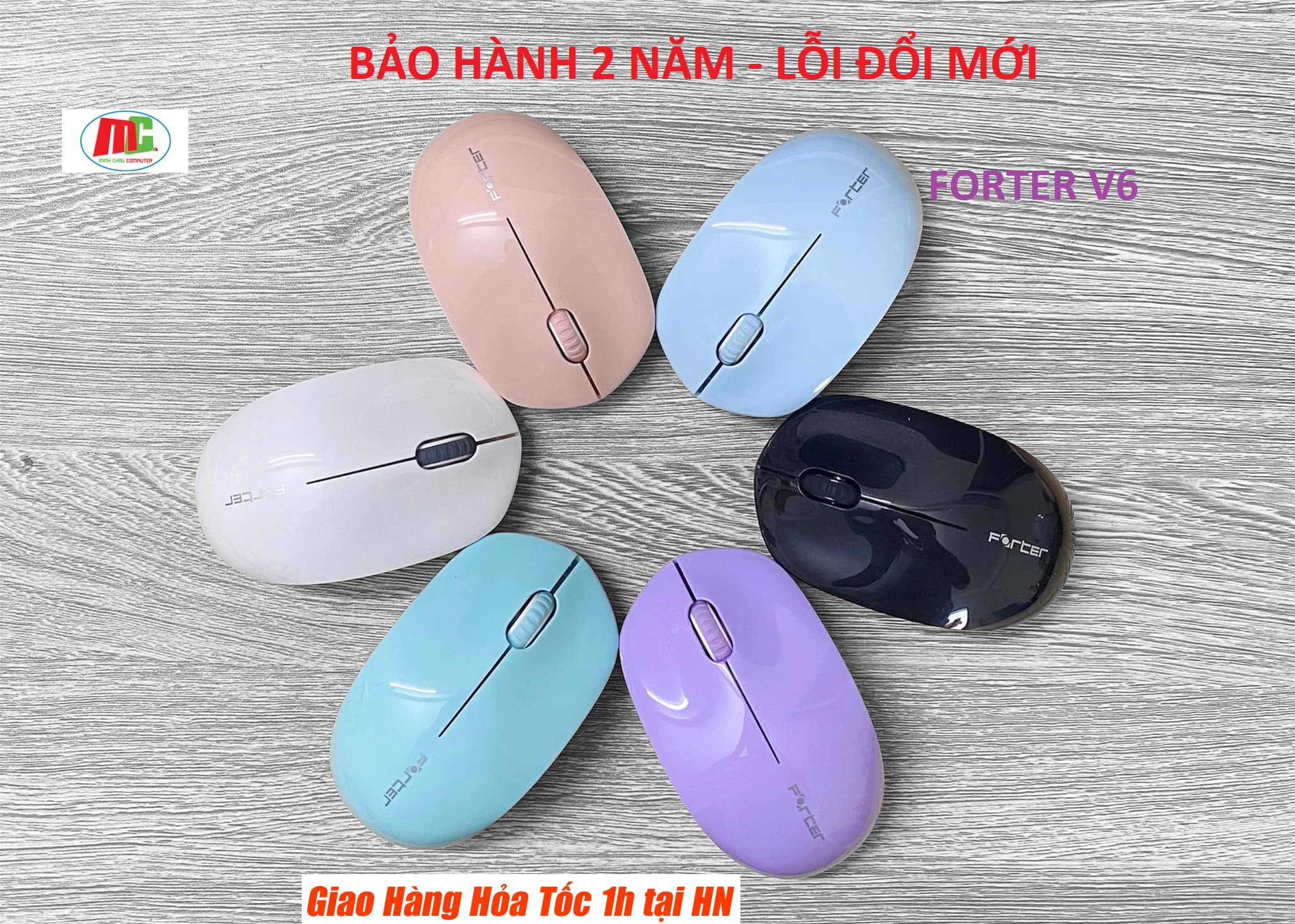 Chuột không dây forter v6 - hàng chính hãng