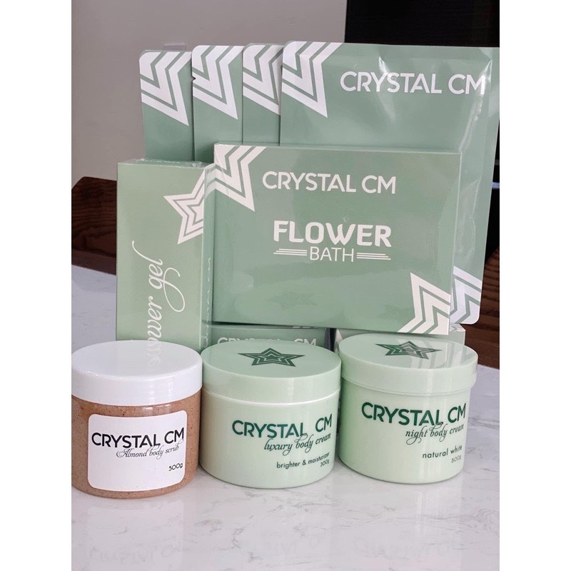 Combo kem dưỡng trắng da Crystal Chu Hằng
