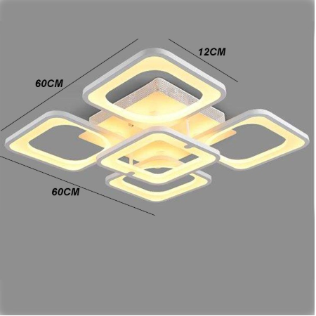 Đèn trần LED - đèn ốp trần - đèn trần trang trí 5 cánh vuông hiện đại