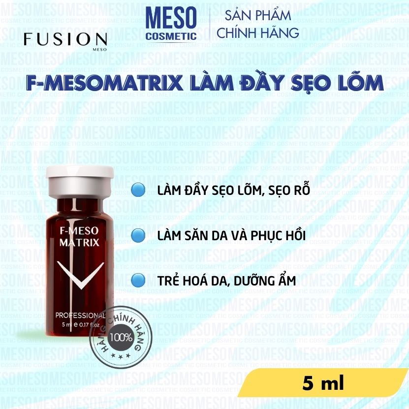 Fusion mesotheraphy f-meso matrix tinh chất làm đầy sẹo hiệu quả | meso cosmetic