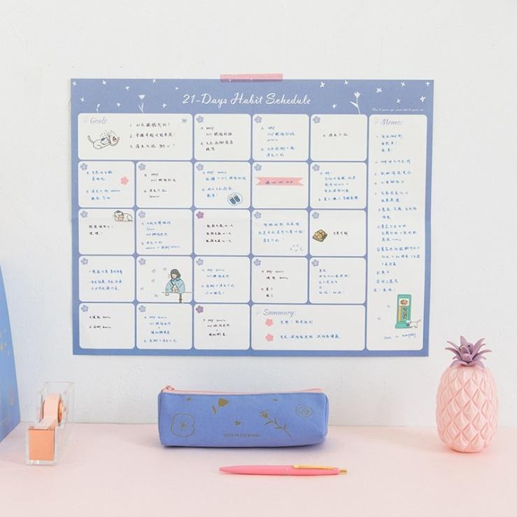 Bảng kế hoạch khổ lớn Rosy Posy