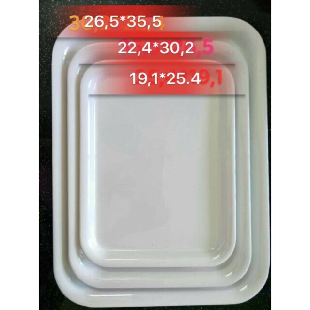 Khay phíp trắng 3 size, dụng cụ thí nghiệm