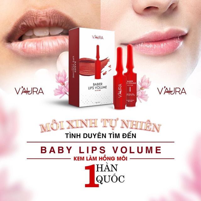 Tinh Chất Cấy Màu Môi Vaura Babier Lips Volume