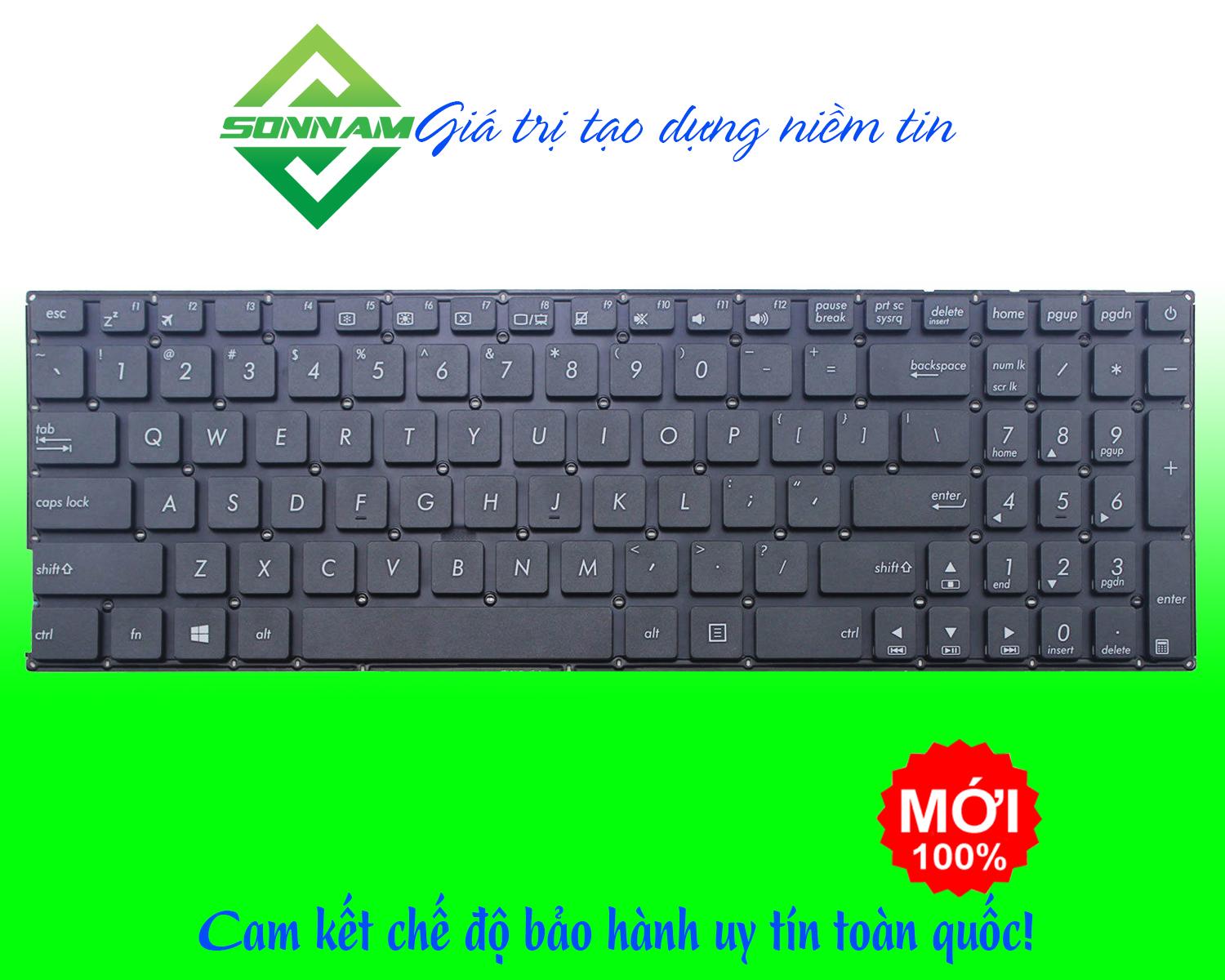 Bàn phím laptop Asus X540 X540L X540LA X540LJ X540S X540SA X540SC A540 A540L A540LA A540LJ A540S A540SA A540SC chuẩn US