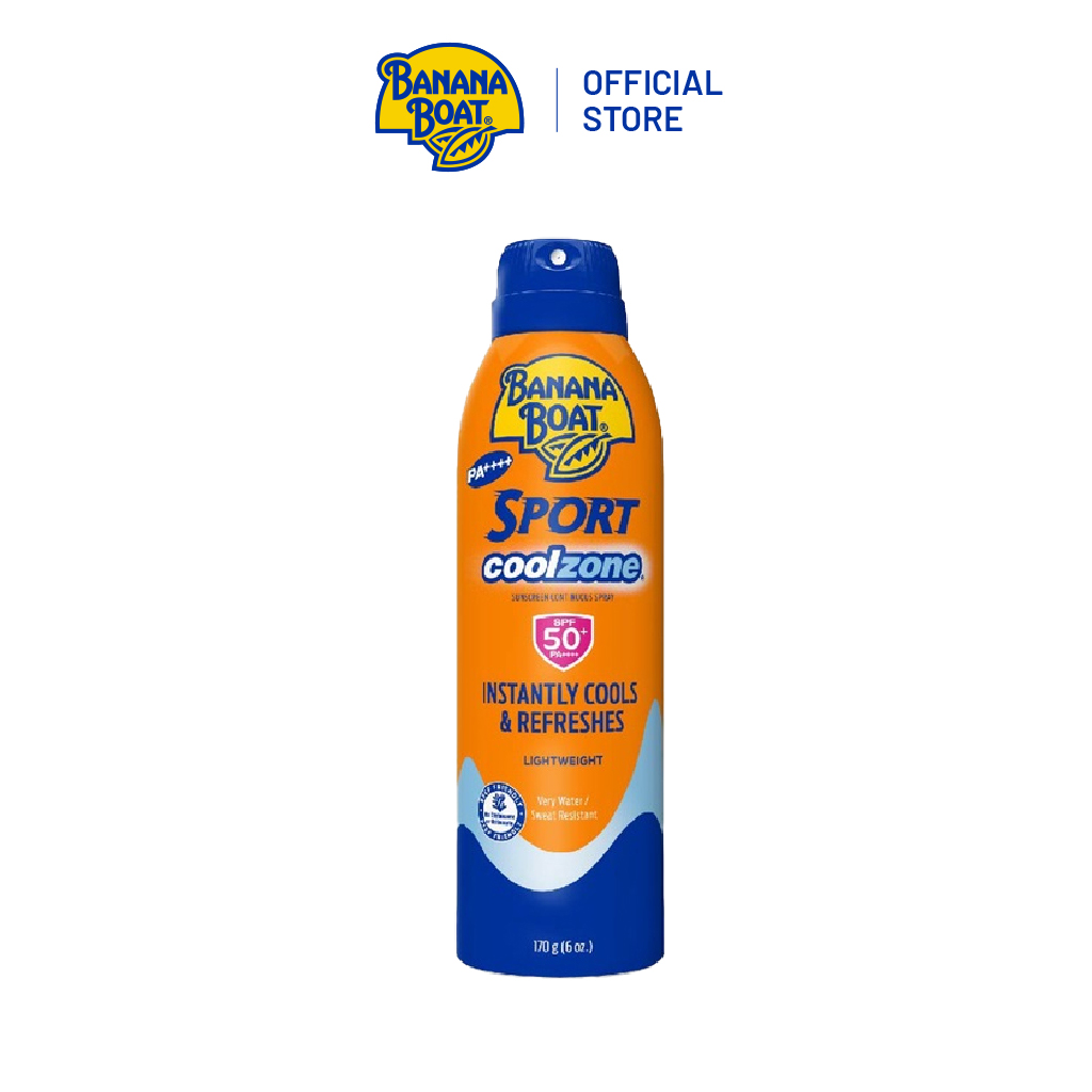 Chống Nắng Thể Thao Banana Boat Thơm Mát Dạng Xịt Sport Coolzone - SPF50+/PA+++/170G