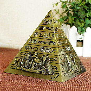 mô hình kim tự tháp ai cập thu nhỏ kim loại trang trí