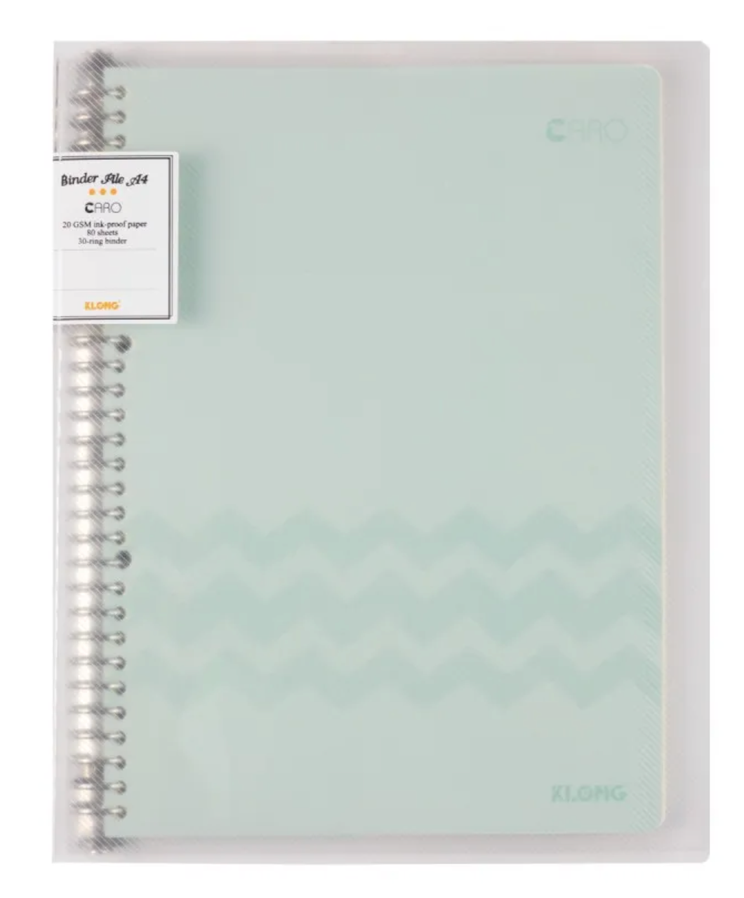 Sổ còng sắt A4 80 tờ caro 30 lỗ chấu Klong, file binder thay giấy Klong MS 540-VPPKLONG