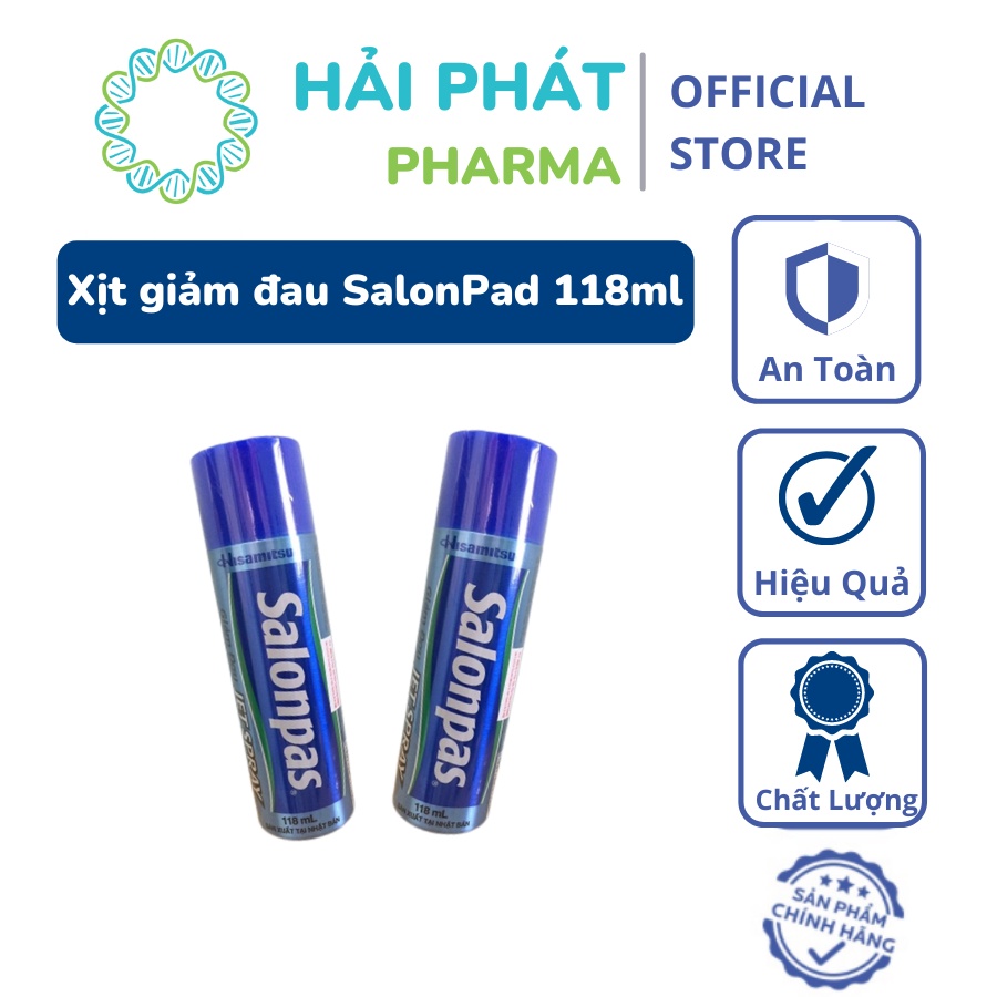 Hải Phát Pharma Chai Xịt Giảm Đau Salonpas Jet Spray Hisamitsu 118Ml
