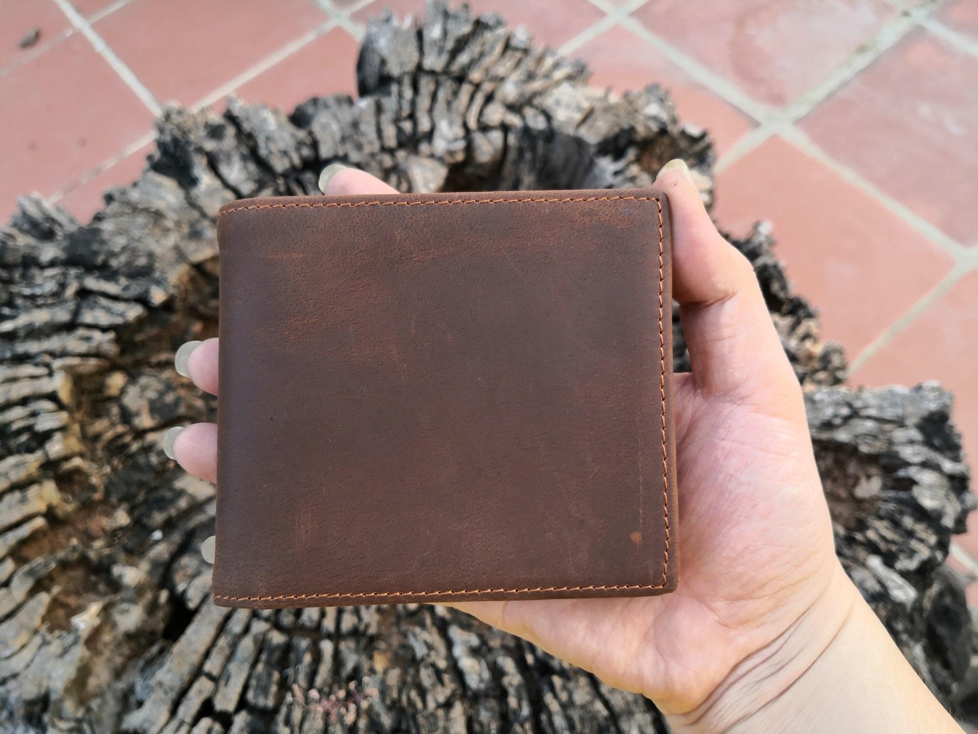 Ví bóp da bò sáp ngựa - VC26 thatchatstore - hàng mới về