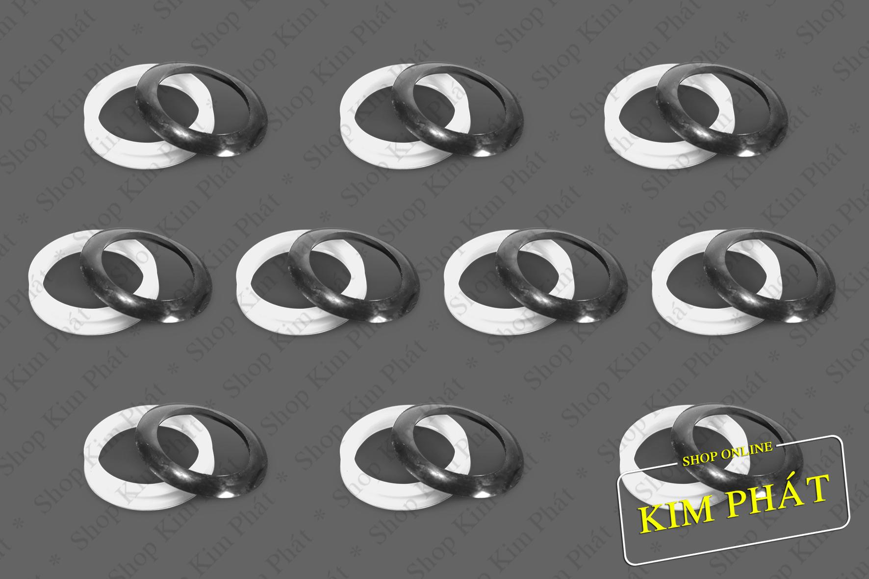 [HCM]Bộ 10 ron (gioăng) silicon ống thủy tinh phi 58 + ron cao su chắn bụi dùng cho máy nước nóng NLMT
