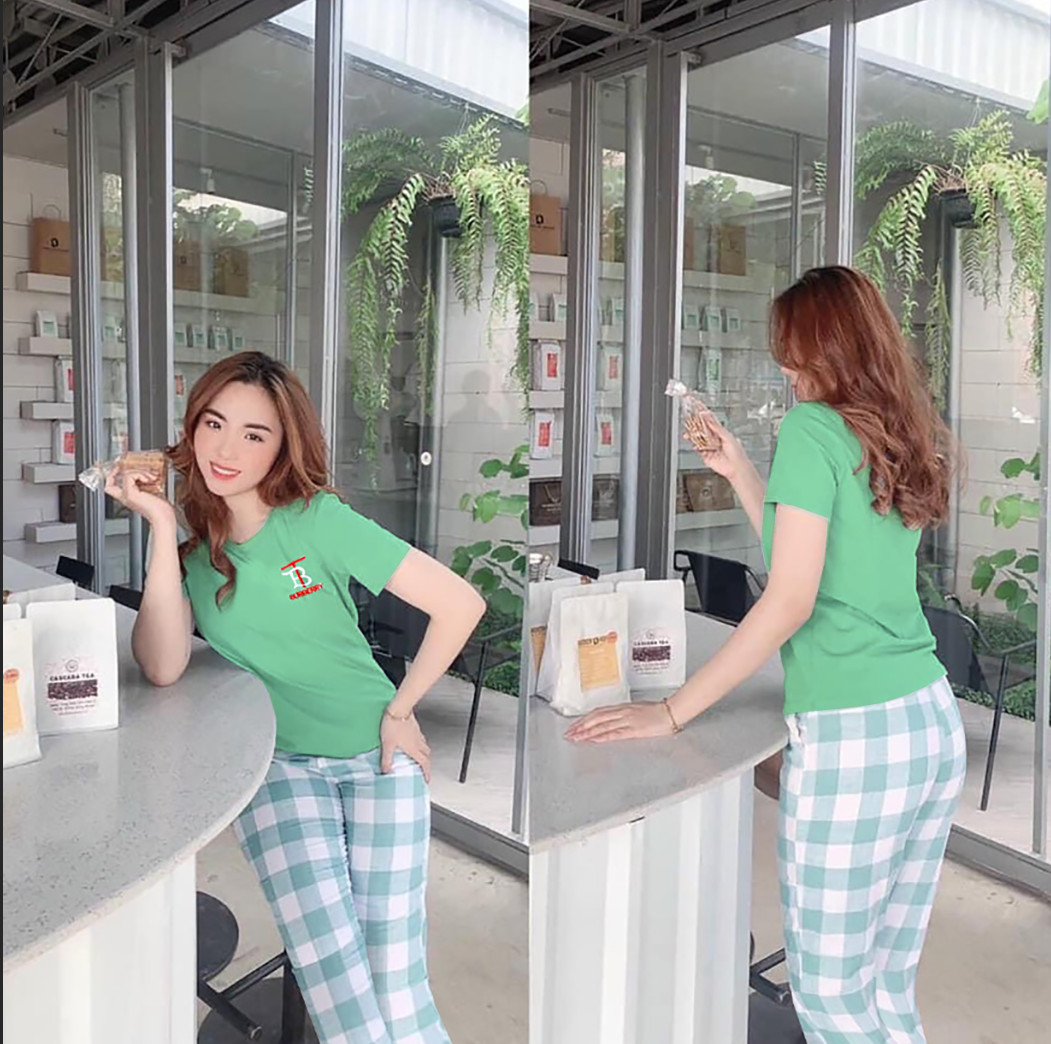 Đồ bộ thun THÊU CHỮ BT thời trang CHẤT THUN COTTON MỀM MỊN