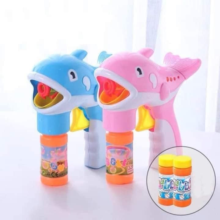 Đồ chơi bắn bong bóng, xà phòng-súng đồ chơi bắn bong bóng xà phòng hình cá heo cho bé
