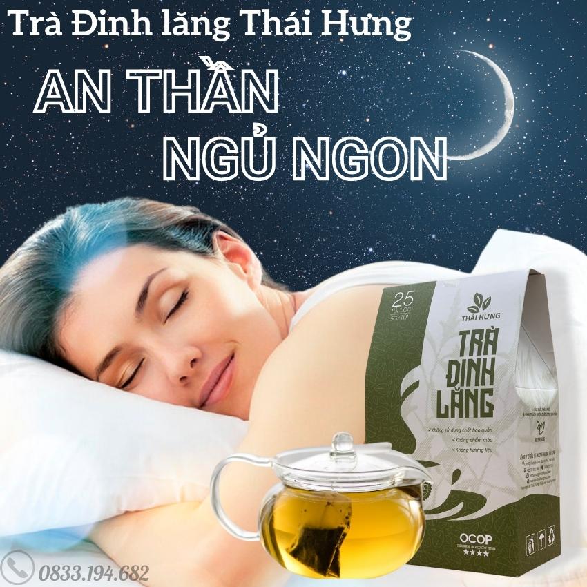 [FreeShip-Combo04 hộp] Trà túi lọc Đinh lăng Thái Hưng 25 túi lọc 5gam, trà thảo dược giúp an thần ngủ ngon cải thiện trí nhớ, khôi phục sức khỏe