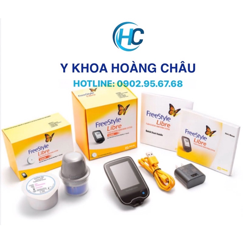 [CHÍNH HÃNG] Bộ máy đo đường huyết không chích máu FreeStyle Libre, gồm đầu đọc cầm tay và cảm biến đo (1reader+1sensor)