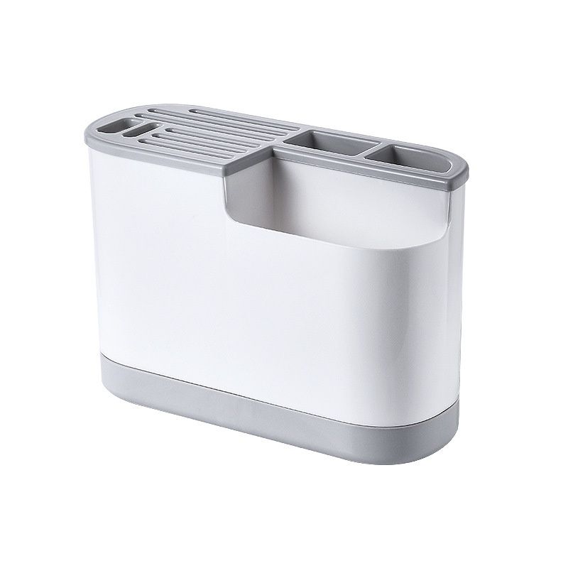 Ống đựng đũa giá cắm dao kệ gài thìa muỗm úp nắp vung nồi hộp nhựa có khay để thớt hứng nước thông minh