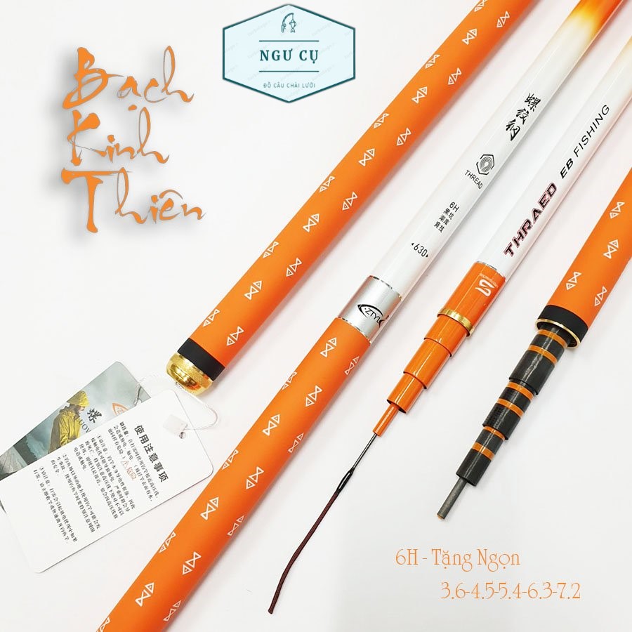 [Giá hủy diệt] Cần Câu Tay Cao Cấp Bạch Kinh Thiên 6H chất liệu mới New carbon thích hợp câu mọi loại cá