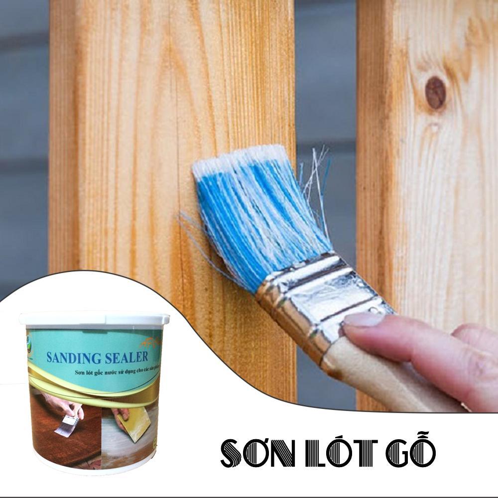 Sơn gỗ - Lấp tim gỗ SANDING SEALER,waterbased Wood coating,sơn gỗ gốc nước
