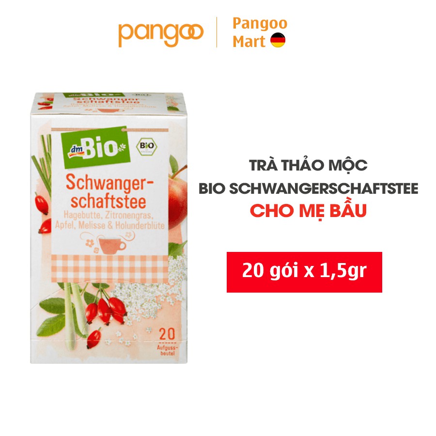 Trà cho bà bầu dmBIO Schwangerschaftstee 30 g nhập khẩu Đức
